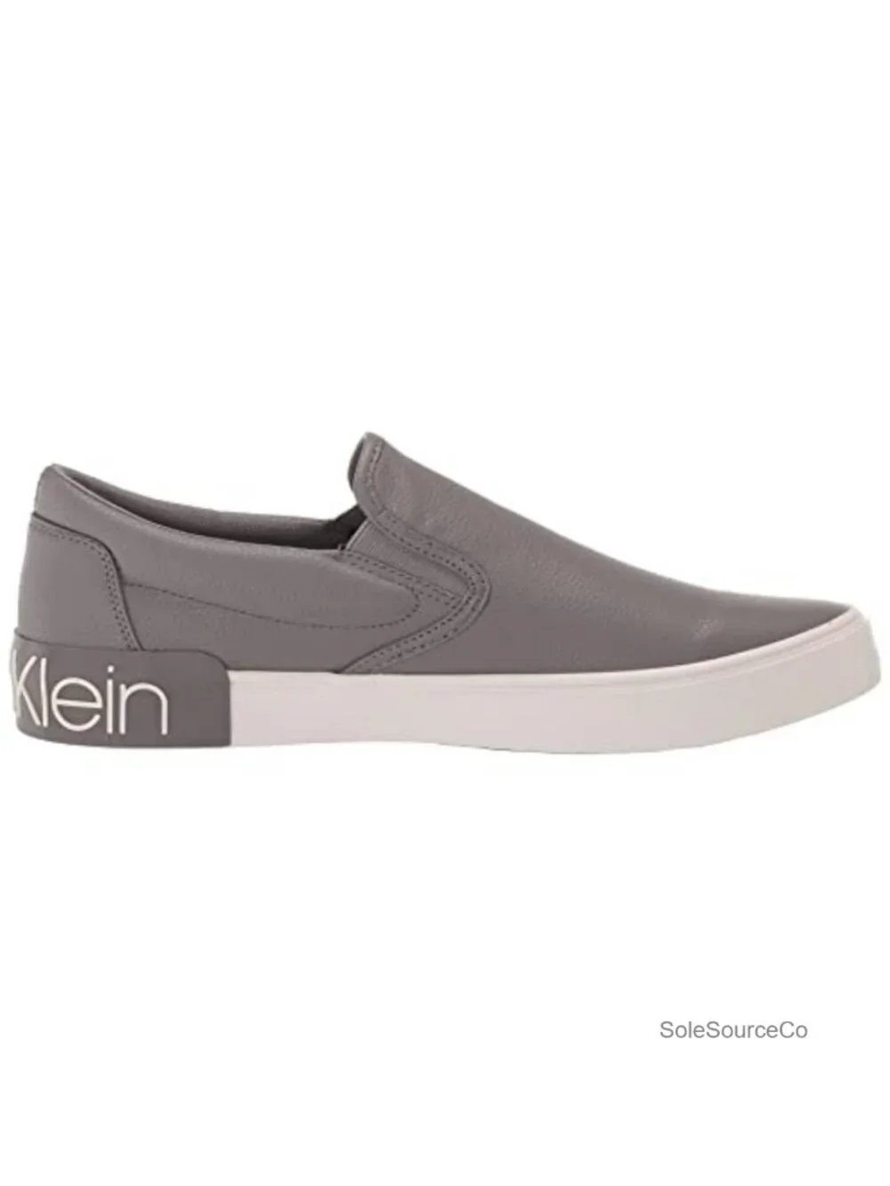 Men's Fashion Sneakers Faux Leather Padded Footbed Slip-On
